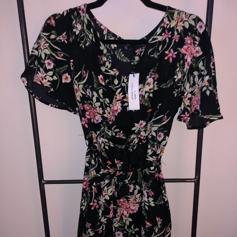 Floral Wrap Dress